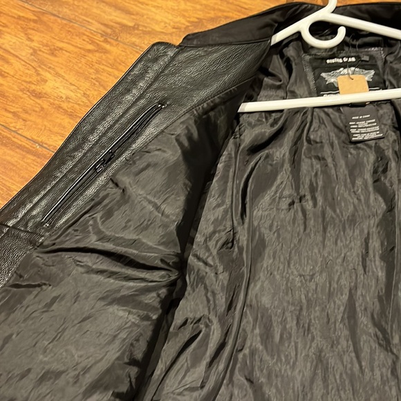 Harley Davidson Mens Leather Coat Large - Picture 10 of 15